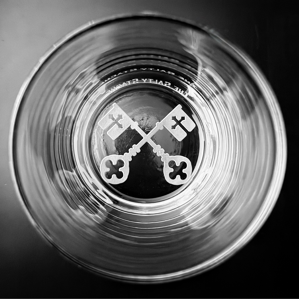 Keys of Peter Hand-Etched Drinkware