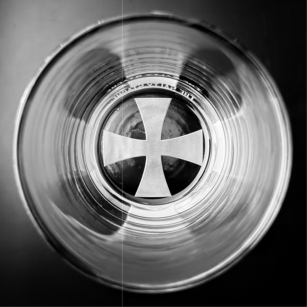 Knights Templar Hand-Etched Drinkware
